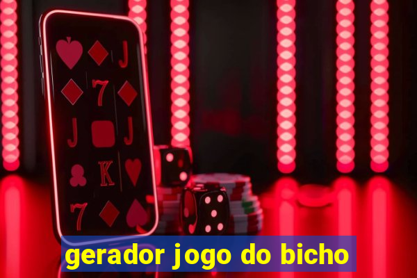 gerador jogo do bicho